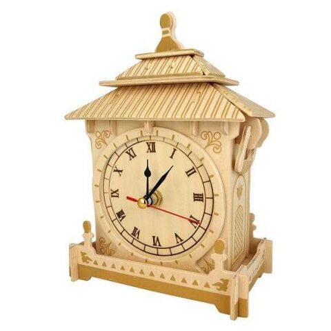 Woodcraft Drevené 3D puzzle hodiny