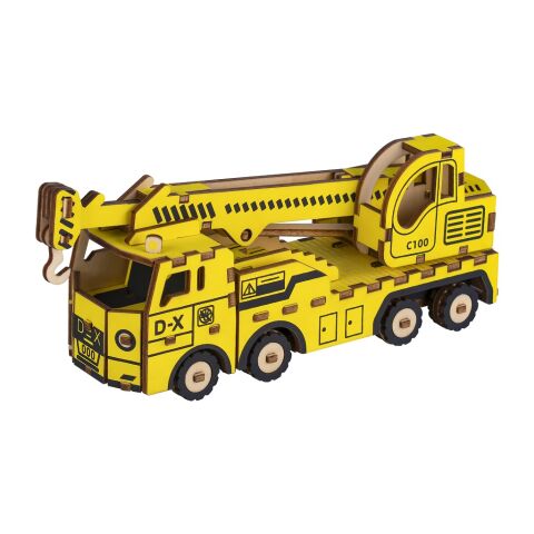 Woodcraft Drevené 3D puzzle Žeriavové vozidlo
