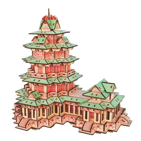 Woodcraft Drevené 3D puzzle YueJiang Tower