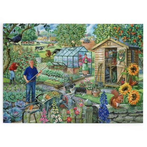 HOP Puzzle Na záhradke 500 veľkých dielikov
