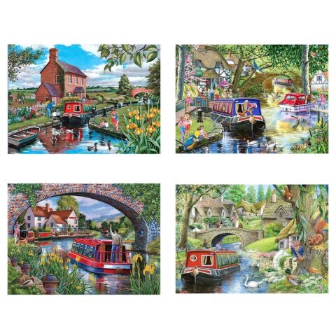 HOP Puzzle Plavba po kanáloch 4×500 dielikov