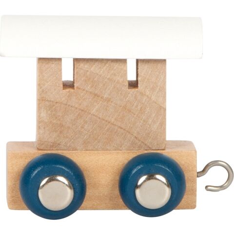 small foot Polárny písmenkový vagónik biely