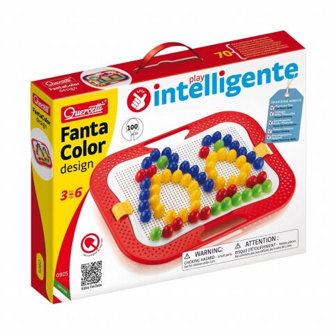 Quercetti Mozaika FantaColor Design 100 ks (⌀20 mm)
