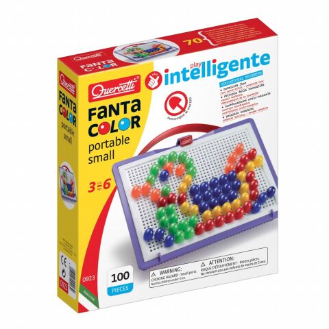 Quercetti Mozaika FantaColor Portable 100 ks (Ø15 mm)