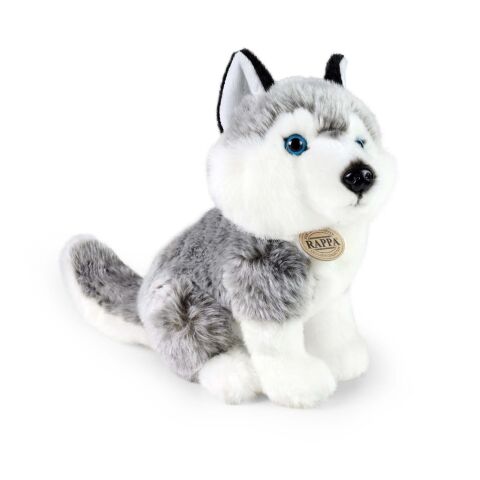 Rappa Plyšový pes husky sediaci 30 cm ECO-FRIENDLY