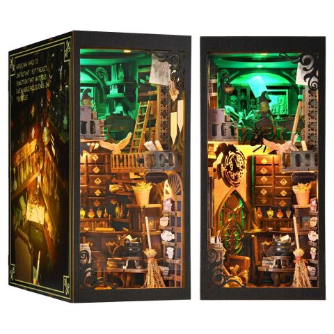 2Kids Toys 3D skladačka Zarážka na knihy Miniatúra domčeka Dom čarodejnice