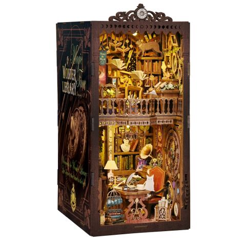 2Kids Toys 3D skladačka Zarážka na knihy Miniatúra domčeka Mystická knižnica
