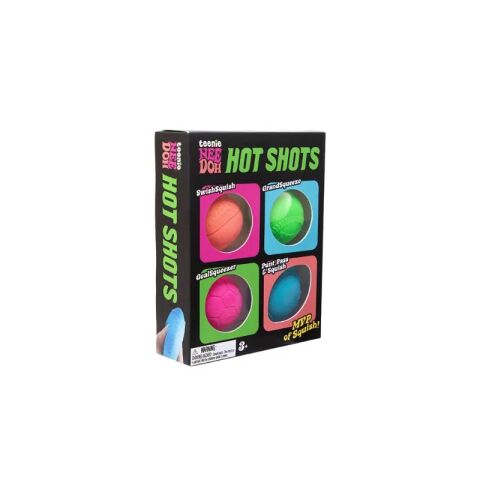 Schylling NeeDoh Farebné mačkacie loptičky Hot Shots 4 ks