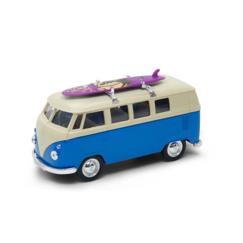 Welly 1963 Volkswagen T1 Bus SURF 1:34 červený