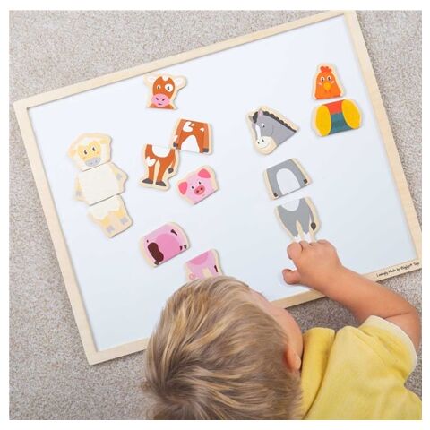Bigjigs Toys Magnetky Zvieratká z farmy