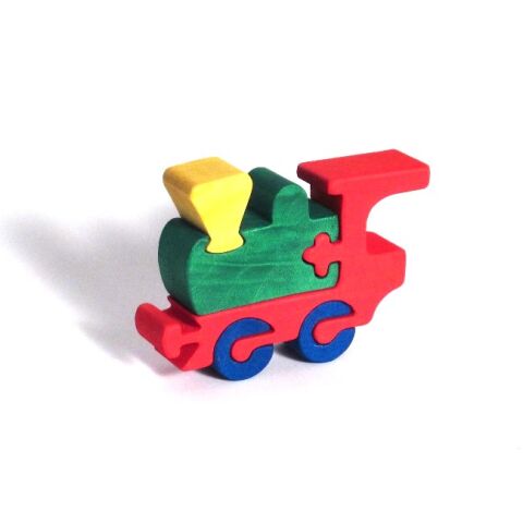 Fauna Drevené vkladacie puzzle z masívu mašinka
